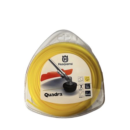 ΜΕΣΙΝΕΖΑ ΤΕΤΡΑΓΩΝΗ ΚΙΤΡΙΝΗ HUSQVARNA OPTI QUADRA 2,7 mm x 55m