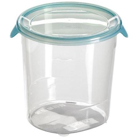 PLASTIC FOOD CONTAINER CURVER FRESH & GO 1 LT WITH BLUE ROUND LID