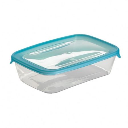 CURVER FRESH & GO 1 LT PLASTIC FOOD CONTAINER WITH BLUE LID