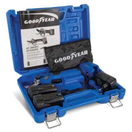 ΣΕΤ ΨΑΛΙΔΙ ΚΛΑΔΕΜΑΤΟΣ GOODYEAR GY2802PS 16,8V ΜΕ 2 ΜΠΑΤΑΡΙΕΣ 2,0 Ah ΚΑΙ ΦΟΡΤΙΣΤΗ ∅28MM