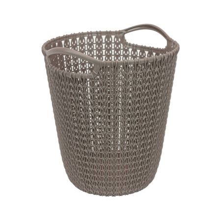 CLOTH ROUND CURVER KNIT 7 LT COFFEE