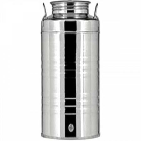 OIL-WINE STAINLESS TANK WITH SANSONE SCREW LID 30 lt NARROW