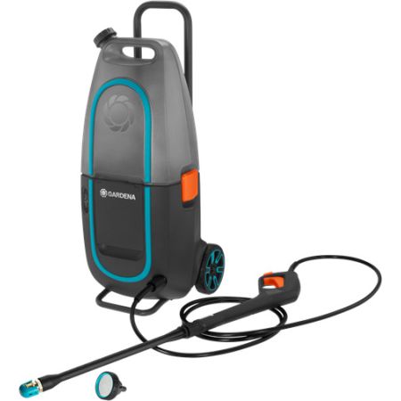 ΣΕΤ ΠΛΥΣΤΙΚΟ ΜΠΑΤΑΡΙΑΣ GARDENA AQUACLEAN Li 40/60 ΜΕ ΜΠΑΤΑΡΙΑ ΚΑΙ ΦΟΡΤΙΣΤΗ