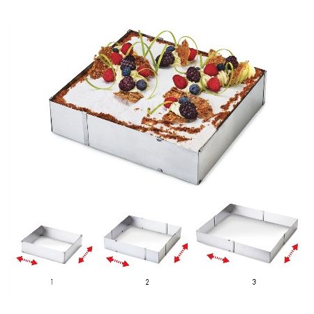 STAINLESS STEEL HINGE ADJUSTABLE RECTANGULAR IN GHIDINI BOX 24Χ20 - 46Χ38 CM