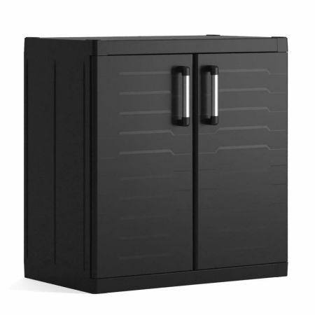 ΝΤΟΥΛΑΠΑ ΔΙΦΥΛΛΗ ΜΕ 2 ΡΑΦΙΑ KETER DETROIT XL ΜΑΥΡΗ (89X54X93 CM)