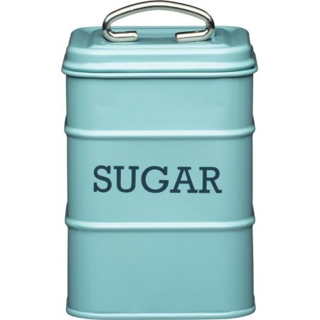 METAL SUGAR CONTAINER KITCHEN CRAFT LIVING NOSTALGIA 11 X 17 CM BLUE