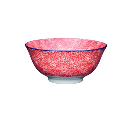 ΜΠΩΛ ΦΑΓΗΤΟΥ KITCHEN CRAFT RED FLORAL 15,5 X 7,5 CM (ΣΥΣΚΕΥΑΣΙΑ 4 ΤΕΜΑΧΙΩΝ)