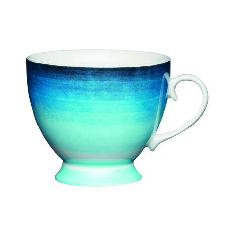ΚΟΥΠΑ ΠΟΡΣΕΛΑΝΗΣ ΜΕ ΠΟΔΙ KITCHEN CRAFT OMBRE STRIPE 40 CL (ΣΥΣΚΕΥΑΣΙΑ 4 ΤΕΜΑΧΙΩΝ)