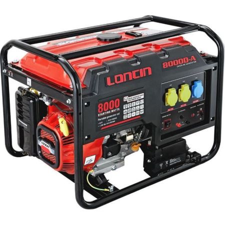 GASOLINE MOTOR PHASE GENERATOR LONCIN LC 8000DA