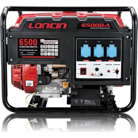 GASOLINE MOTOR PHASE GENERATOR LONCIN LC 6500DA