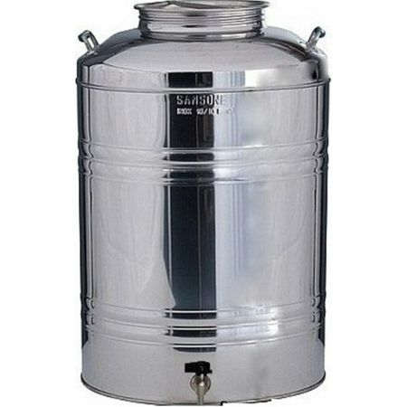 STAINLESS OIL-WINE TANK WITH SANSONE SCREW LID 50 lt