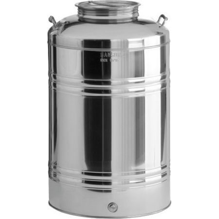 STAINLESS OIL-WINE TANK WITH SANSONE SCREW LID 100 lt