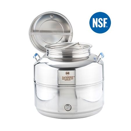 STAINLESS WATER TANK WITH SCREW LID SANSONE EUROPA 30 lt