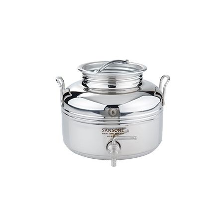 STAINLESS WATER TANK WITH SCREW LID SANSONE EUROPA 5 lt