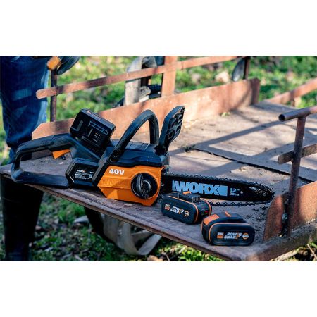 ΣΕΤ ΑΛΥΣΟΠΡΙΟΝΟ ΜΠΑΤΑΡΙΑΣ WORX WG 381E ΜΕ  2 ΜΠΑΤΑΡΙΕΣ & ΔΙΠΛΟ ΦΟΡΤΙΣΤΗ