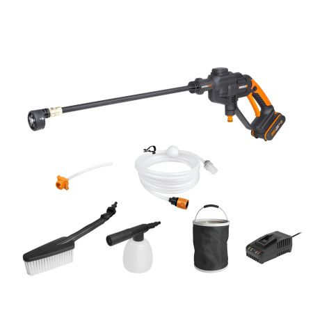 ΣΕΤ ΠΛΥΣΤΙΚΟ ΠΙΣΤΟΛΙ ΜΠΑΤΑΡΙΑΣ WORX WG620E.2 ΜΕ ΜΠΑΤΑΡΙΑ & ΦΟΡΤΙΣΤΗ