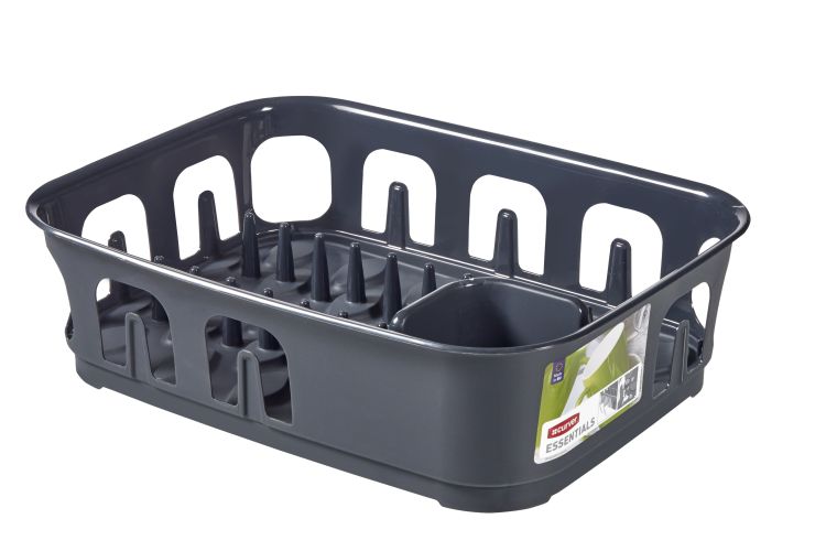 ΠΙΑΤΟΘΗΚΗ ΠΑΡΑΛΛΗΛΟΓΡΑΜΜΗ CURVER ESSENTIALS 39 Χ 29 Χ 10 CM ΓΚΡΙ ΣΚΟΥΡΟ