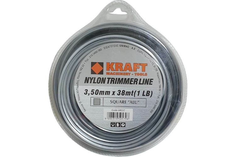 ΜΕΣΙΝΕΖΑ KRAFT SQUARE ALU 3.50mm x 38m