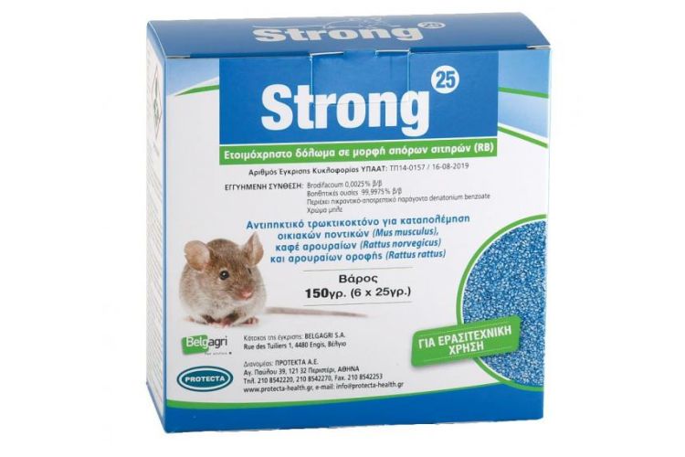 ΤΡΩΚΤΙΚΟΚΤΟΝΟ PROTECTA STRONG 25 ΣΙΤΑΡΙ (ΣΕ ΚΟΥΤΙ 150g)