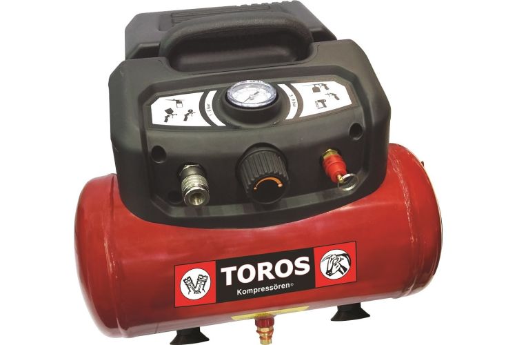 ΜΟΝΟΦΑΣΙΚΟΣ ΑΕΡΟΣΥΜΠΙΕΣΤΗΣ TOROS ΦΟΡΗΤΟΣ 1,5HP /6LT