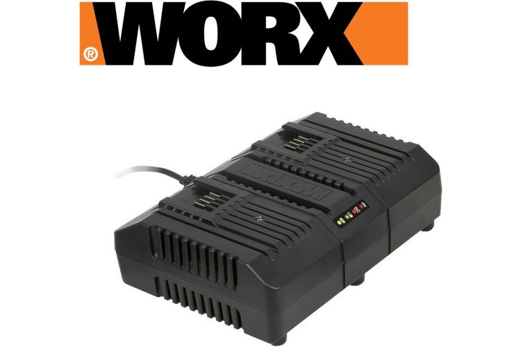 ΔΙΠΛΟΣ ΤΑΧΥΦΟΡΤΙΣΤΗΣ ΜΠΑΤΑΡΙΩΝ WORX 20V WA3883