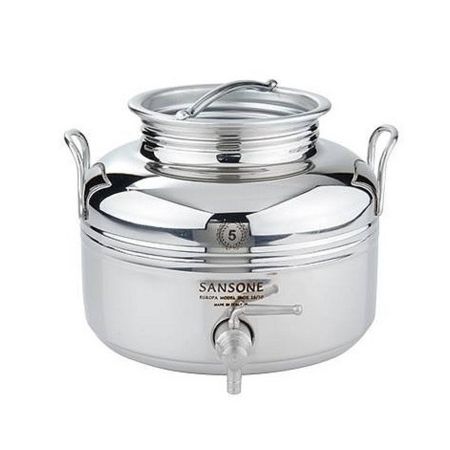 STAINLESS WATER TANK WITH SCREW LID SANSONE EUROPA 5 lt