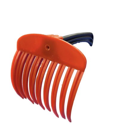 9 TEETH OLIVE COMB WITH PLASTIC HANDLE
