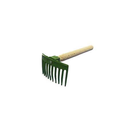 10 TEETH OLIVE COMB WITH WOODEN HANDLE