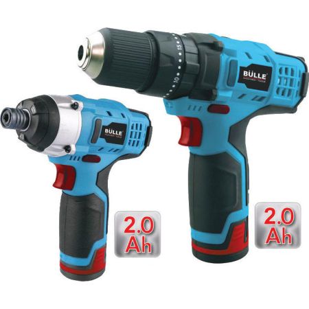 RECHARGEABLE REQUIREMENT SHIP LITHIUM DRILL SCREWDRIVER + BULLE 10.8V PULSE SCREWDRIVER