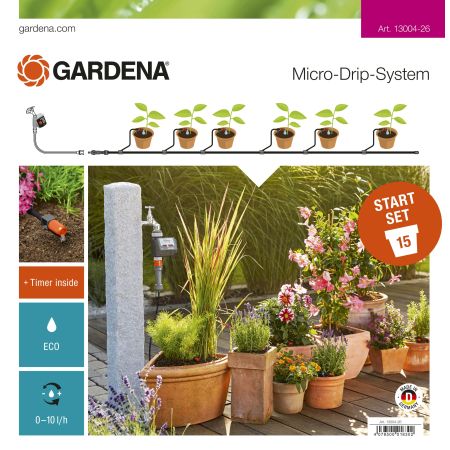 GARDENA MICRO-DRIP WATERING SET WITH EASY PROGRAMMER