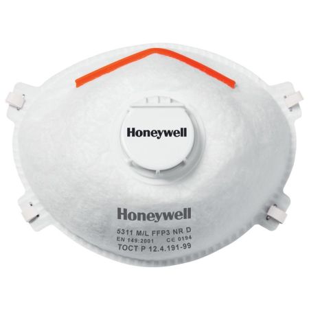HONEYWELL 5311 FFP3 DISPOSABLE PARTICULAR MASK WITH EXHAUST VALVE