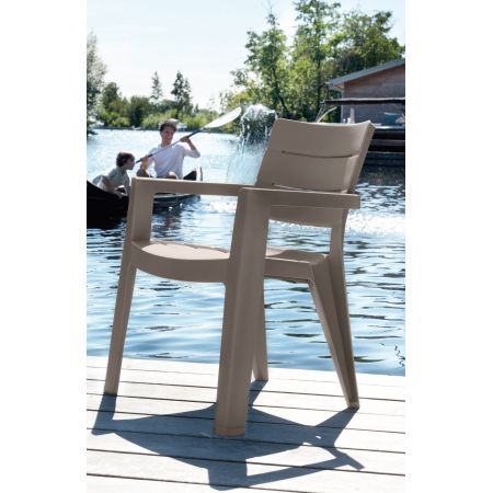 KETER IBIZA CHAIR IN CAPPUCCINO COLOR