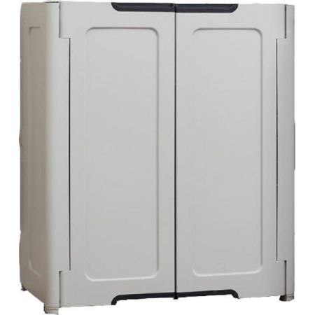 DOUBLE WARDROBE WITH 1 SHELF KETER MAGIX LOW GRAY