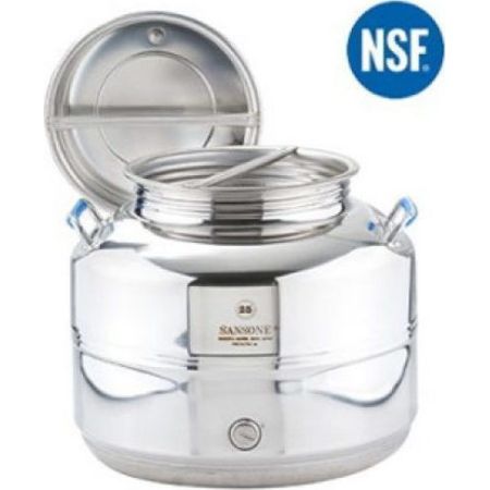 STAINLESS WATER TANK WITH SCREW LID SANSONE EUROPA 15 lt