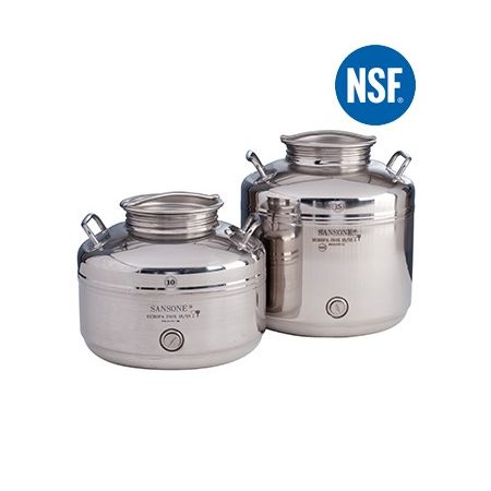 STAINLESS WATER TANK WITH SCREW LID SANSONE EUROPA 10 lt