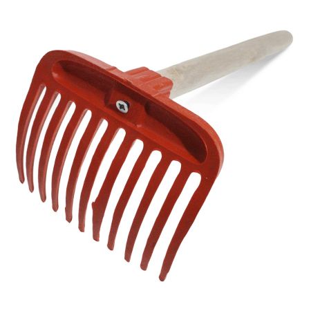 11 TEETH OLIVE COMB WITH WOODEN HANDLE