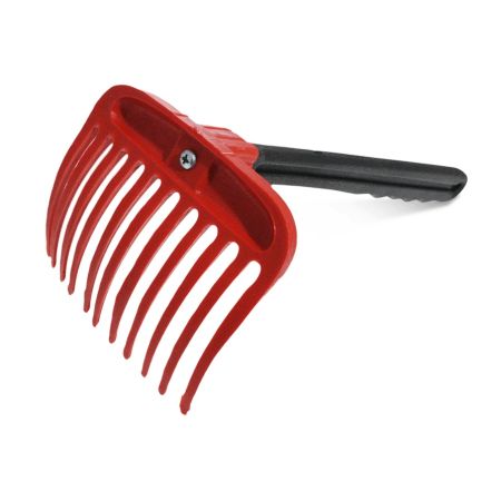 11 TEETH OLIVE COMB WITH PLASTIC HANDLE