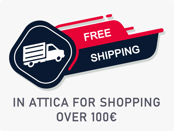 Free shipping within Attica for purchases over 100 euros